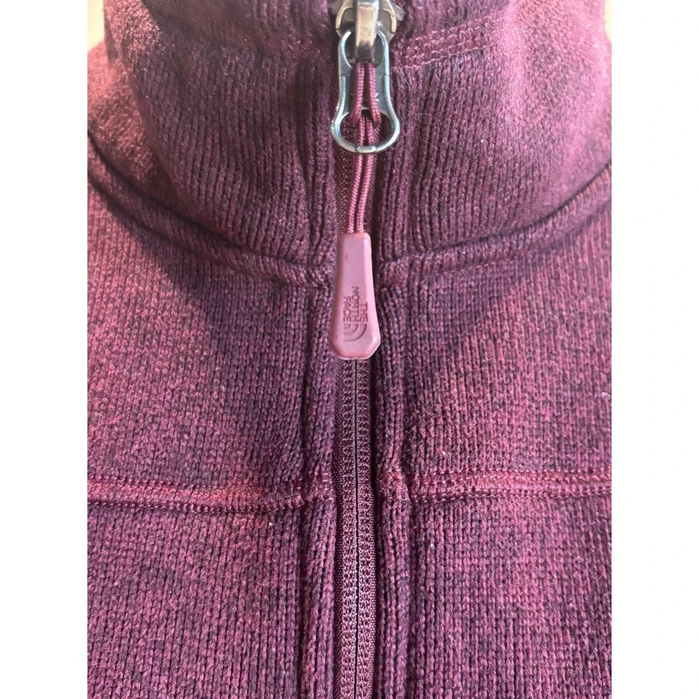 The North Face Mens Gordon Lyons 1/4 Zip Fleece Pullover Burgundy Red NF0A2SUX L